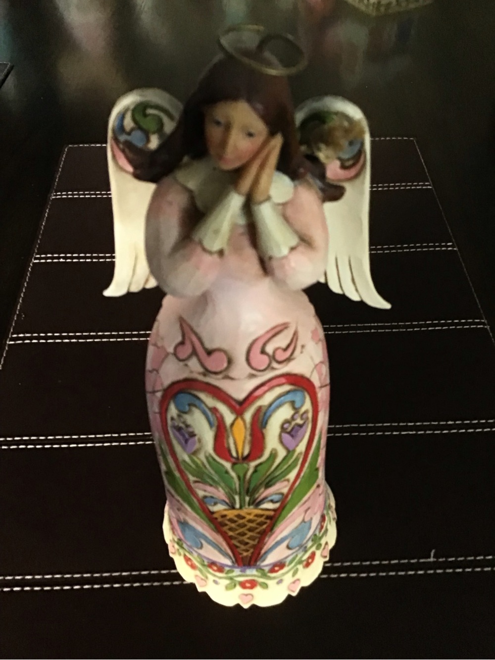 Jim Shore Hearts and Flowers Angel Figurine